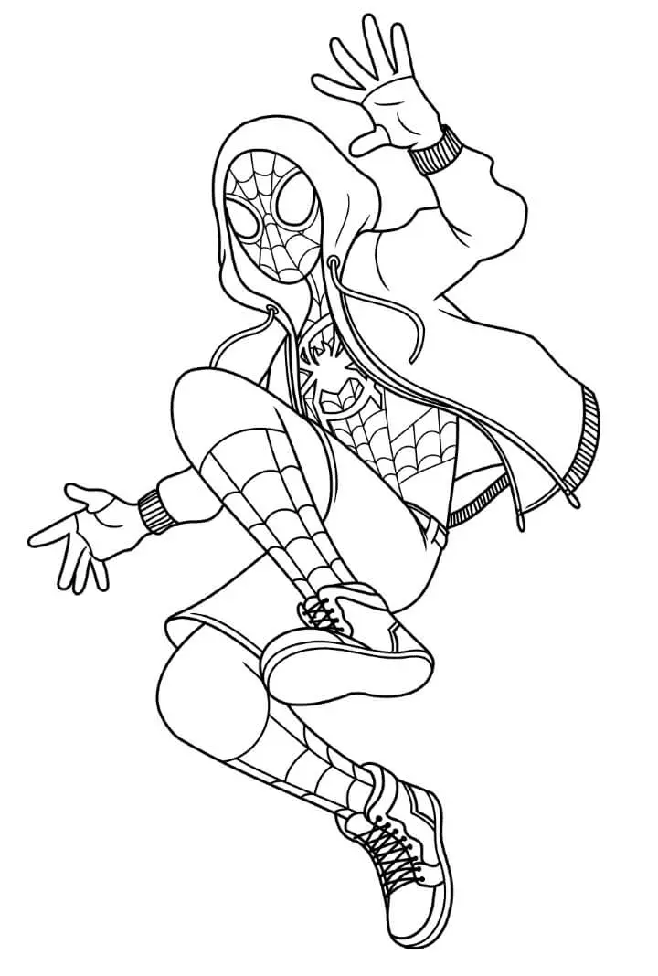 Miles Morales Ausmalbilder 9