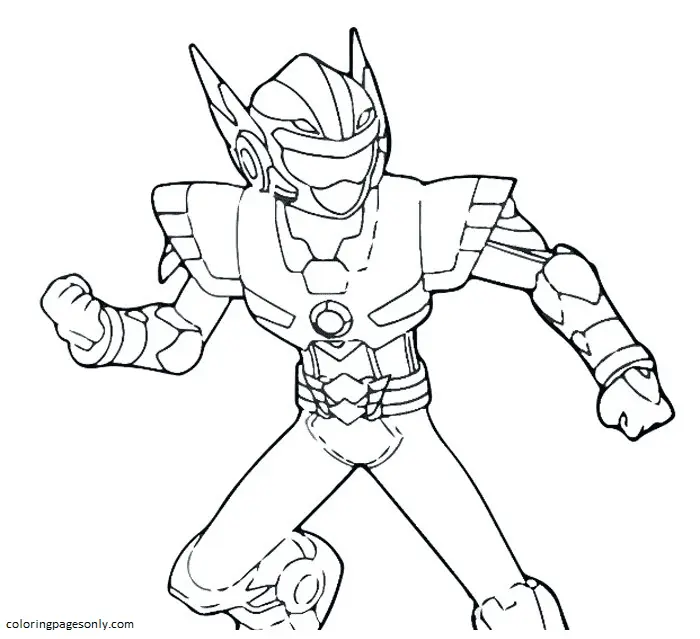 Miniforce Coloring Pages 2