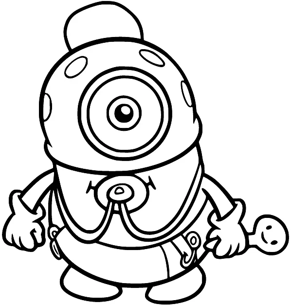 Desenhos de Minion Para Colorir 86