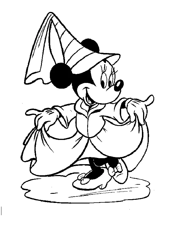 Desenhos de Minnie Mouse Para Colorir 1