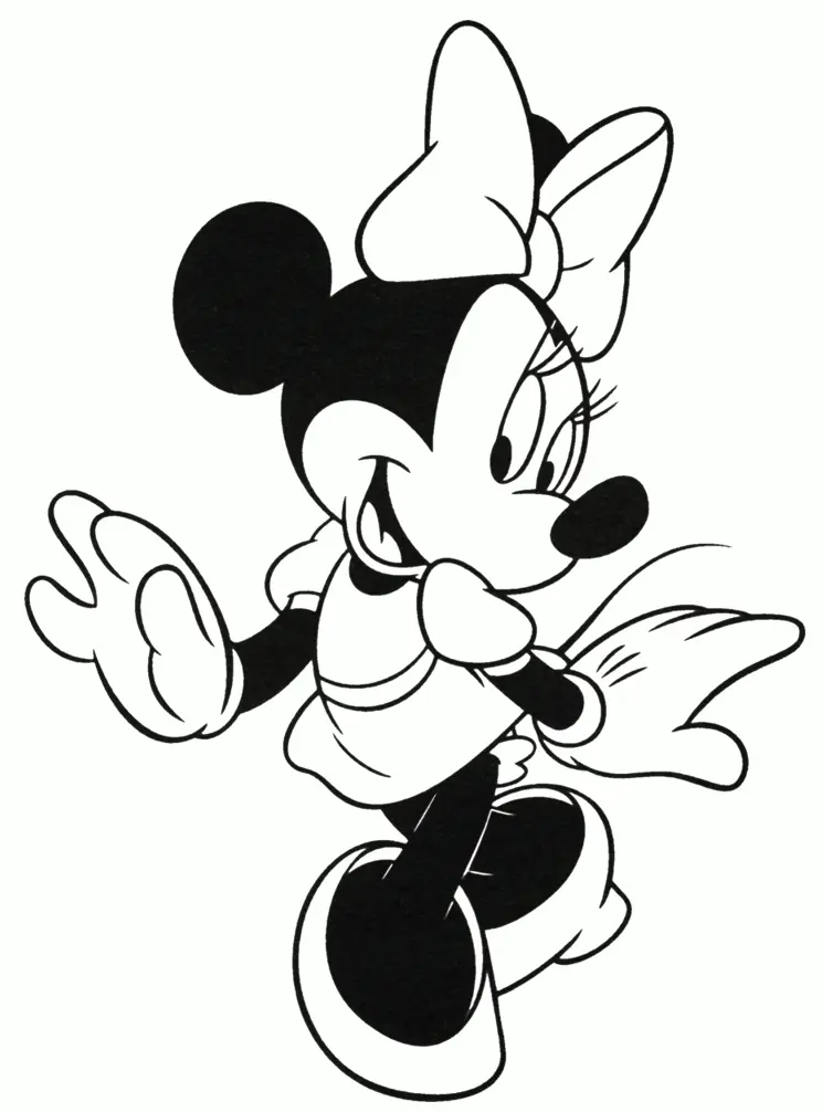 Desenhos de Minnie Mouse Para Colorir 10