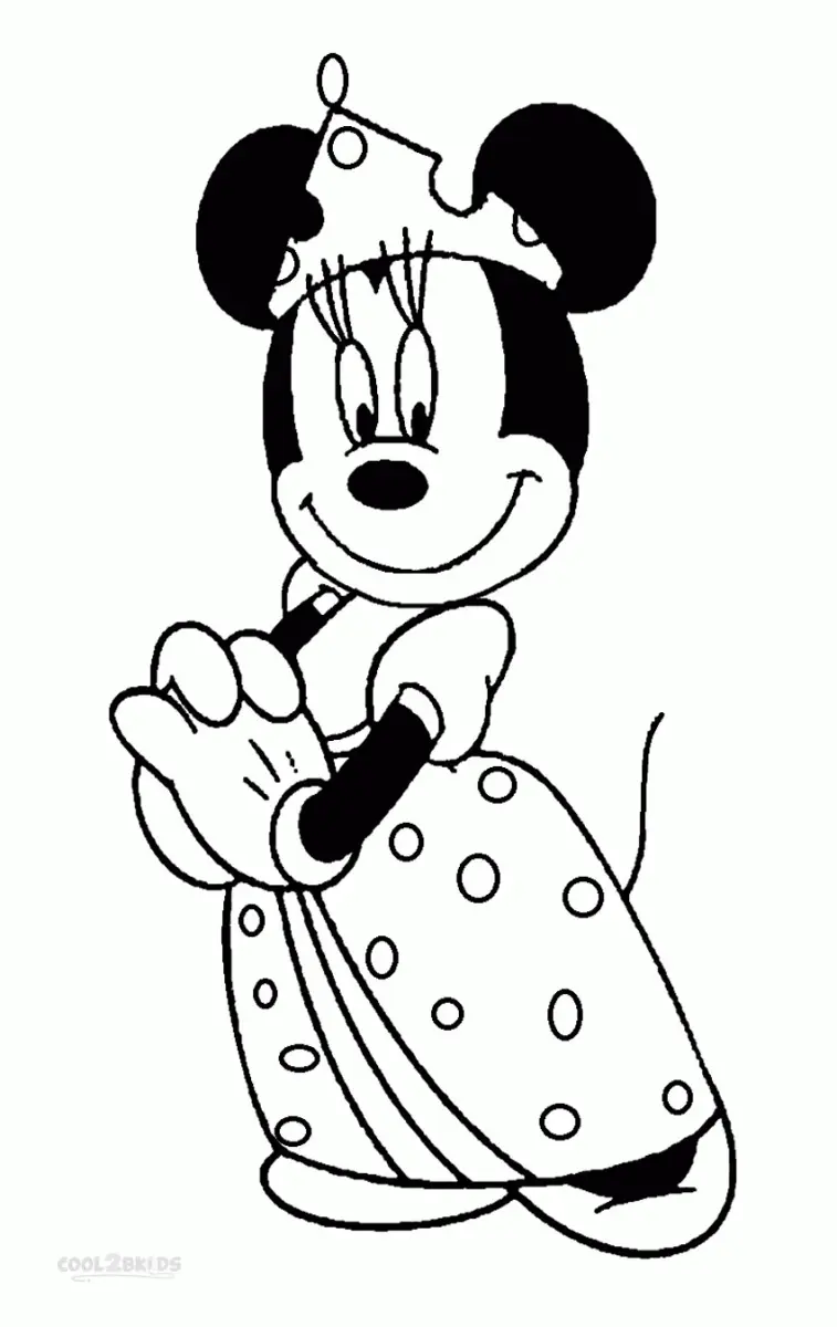 Desenhos de Minnie Mouse Para Colorir 104