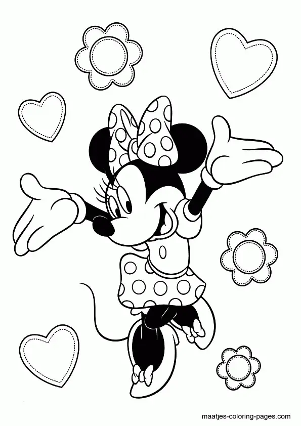 Desenhos de Minnie Mouse Para Colorir 116
