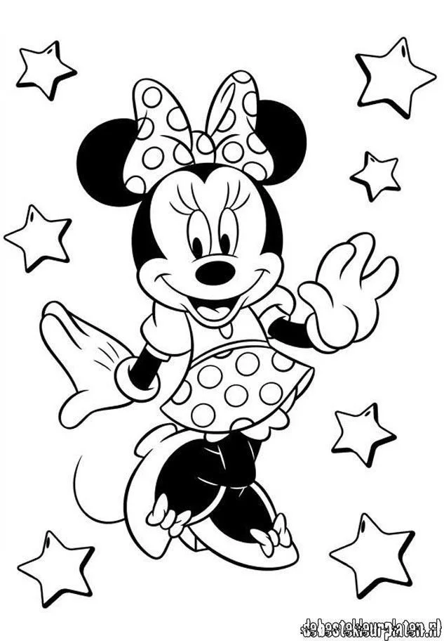 Desenhos de Minnie Mouse Para Colorir 12