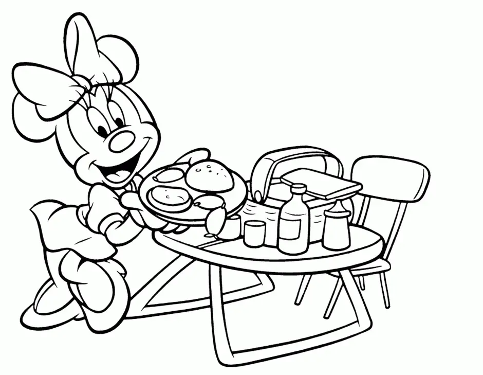 Desenhos de Minnie Mouse Para Colorir 128