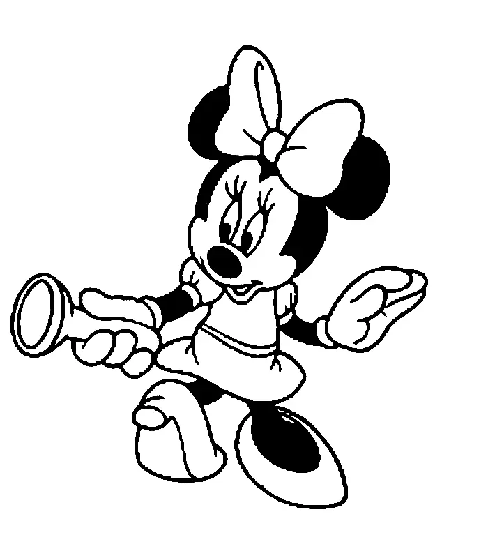 Desenhos de Minnie Mouse Para Colorir 141