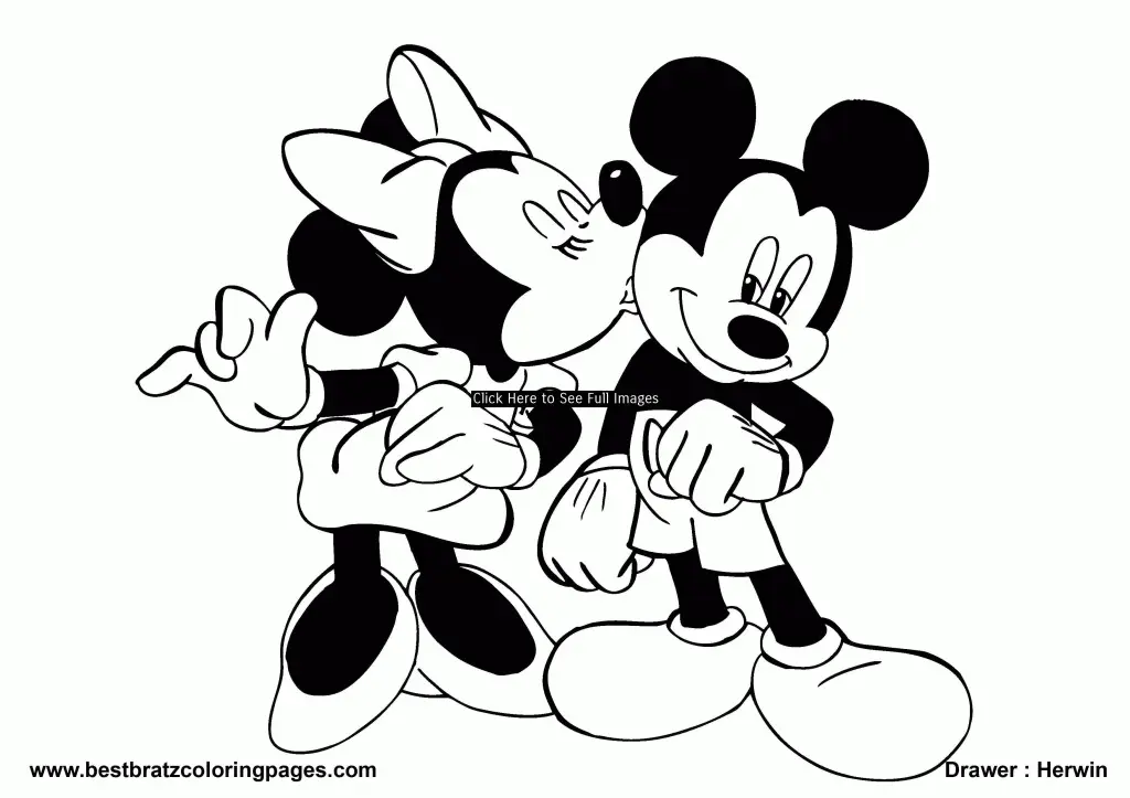 Desenhos de Minnie Mouse Para Colorir 146