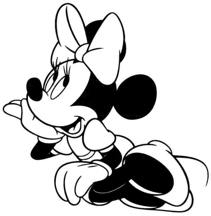 Desenhos de Minnie Mouse Para Colorir 153