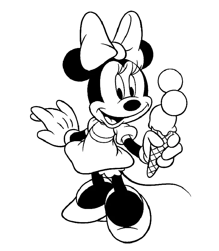Desenhos de Minnie Mouse Para Colorir 32