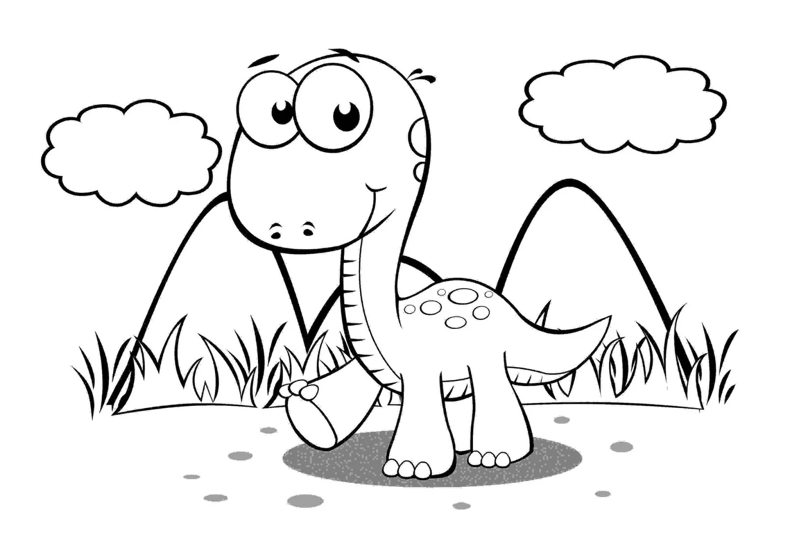 Verschiedene Dinosaurier Ausmalbilder 23