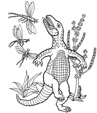 Verschiedene Dinosaurier Ausmalbilder 26