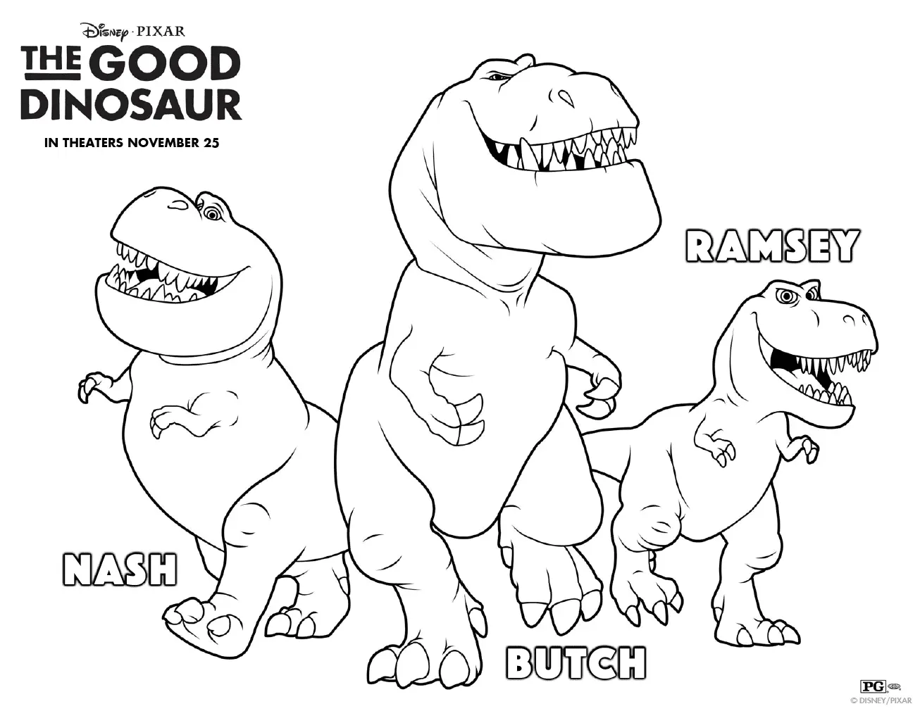 Verschiedene Dinosaurier Ausmalbilder 46