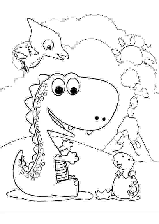 Verschiedene Dinosaurier Ausmalbilder 49