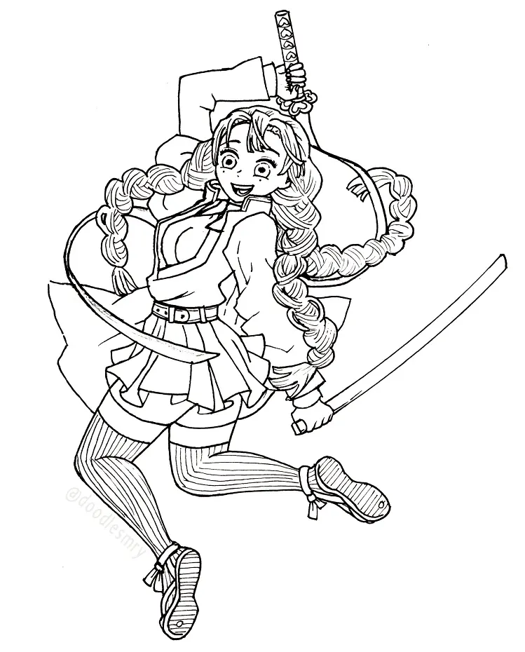 Mitsuri Kanroji Ausmalbilder 14