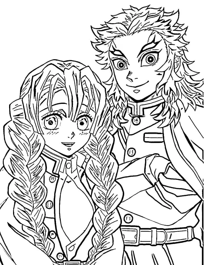 Desenhos de Mitsuri Kanroji Para Colorir 21