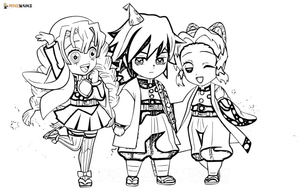 Desenhos de Mitsuri Kanroji Para Colorir 24