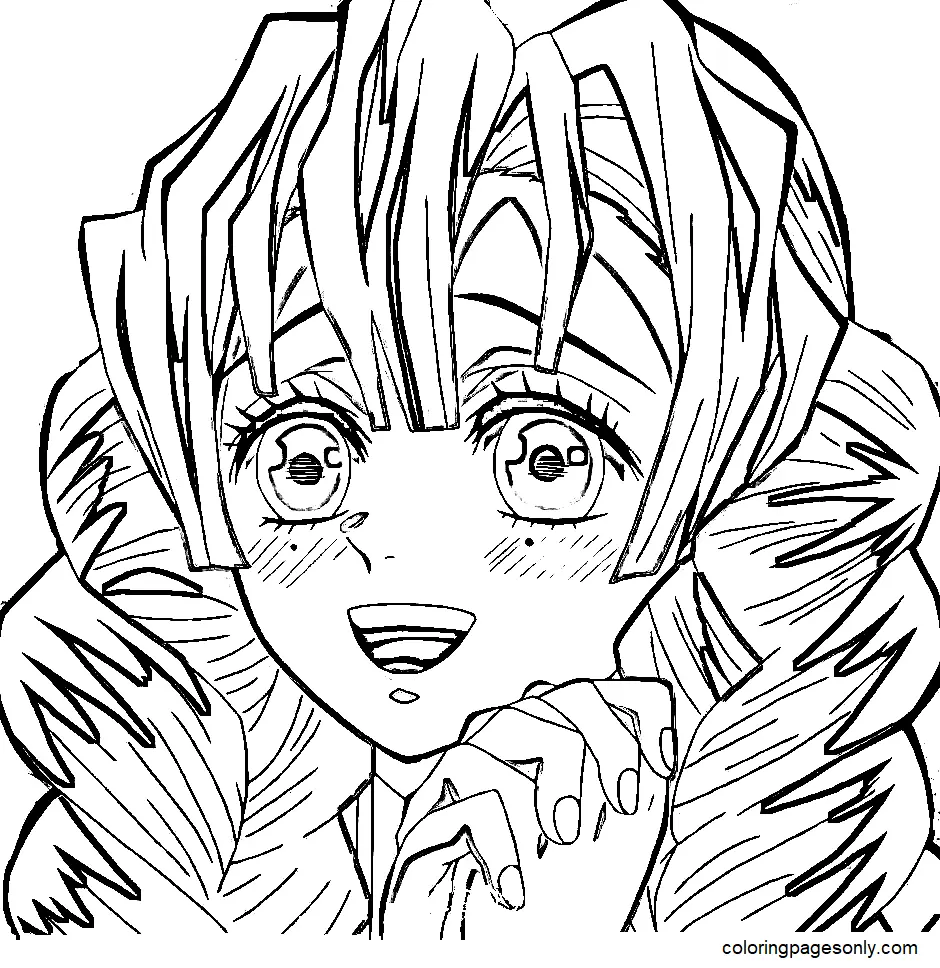 Mitsuri Kanroji Ausmalbilder 4