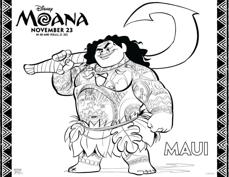 Moana Ausmalbilder 19
