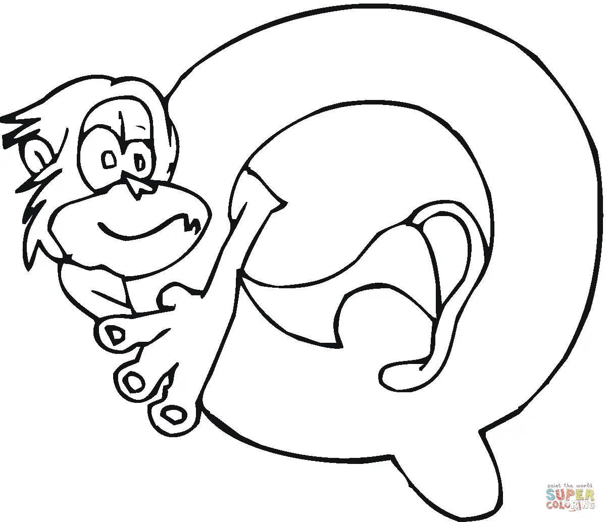 Desenhos de Monkey Para Colorir