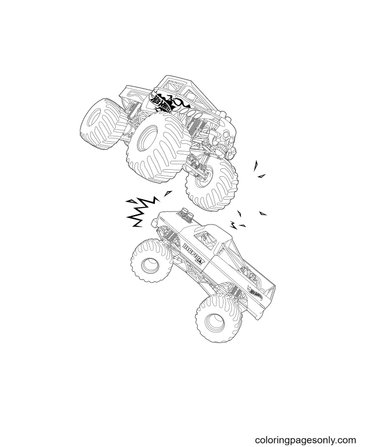 Monster Truck Coloring Pages 121