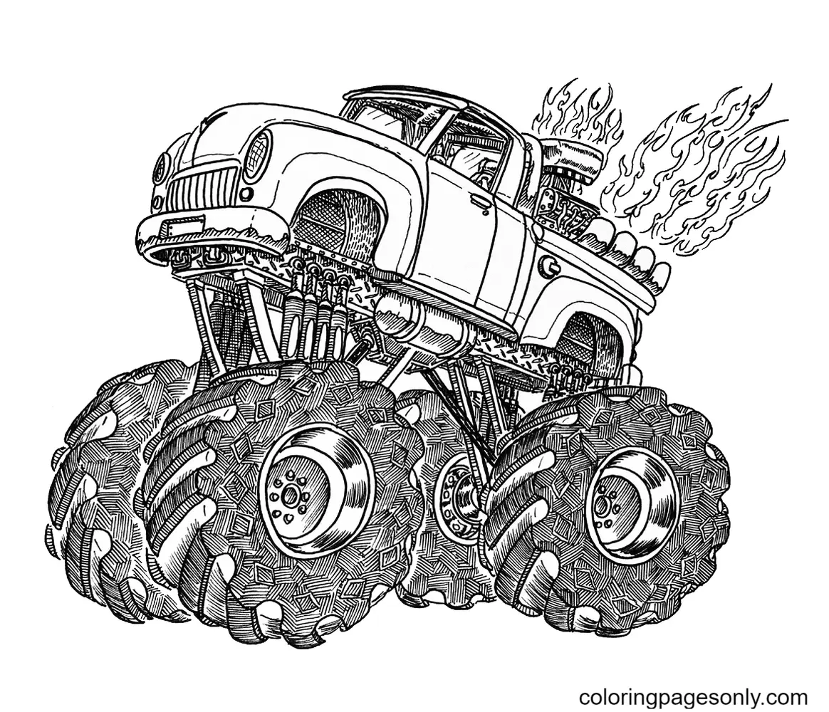 Monster Truck Ausmalbilder 122