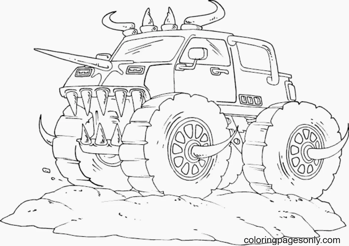 Monster Truck Ausmalbilder 124