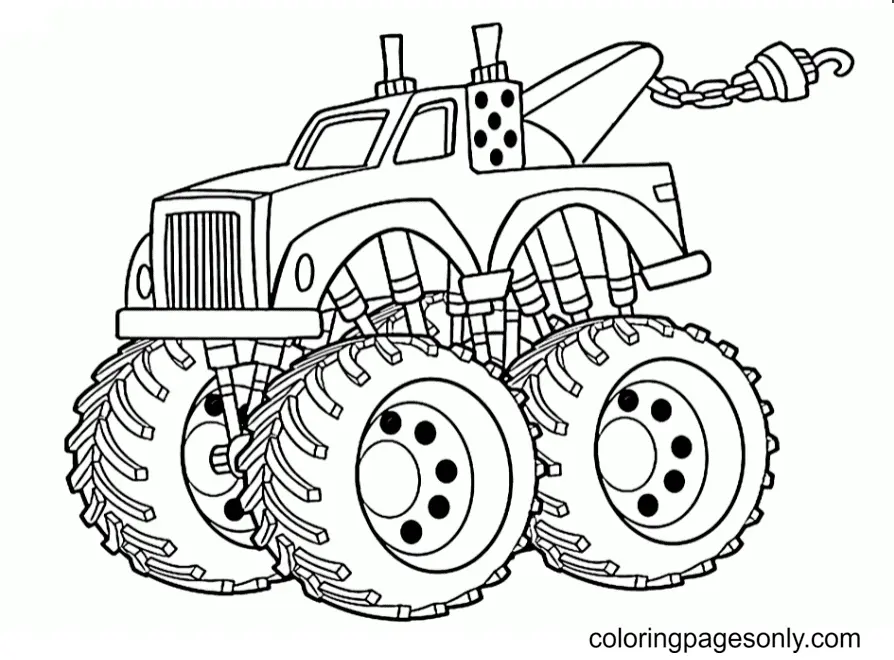 Monster Truck Ausmalbilder 134