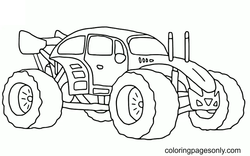 Desenhos de Monster Truck Para Colorir 140