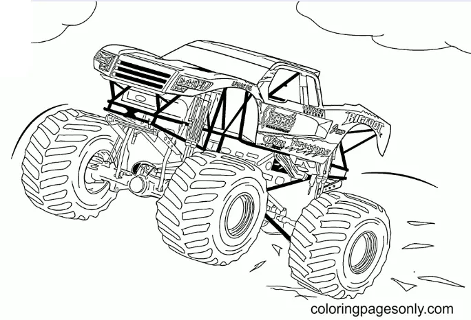 Monster Truck Ausmalbilder 142