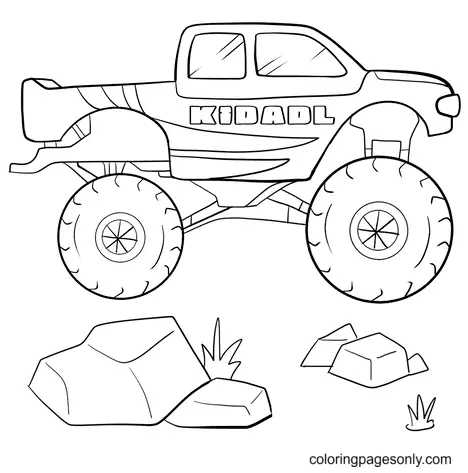 Desenhos de Monster Truck Para Colorir 151