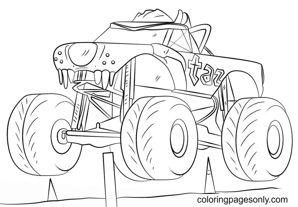 Desenhos de Monster Truck Para Colorir 152