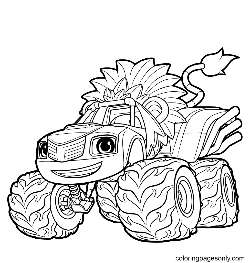 Monster Truck Ausmalbilder 16