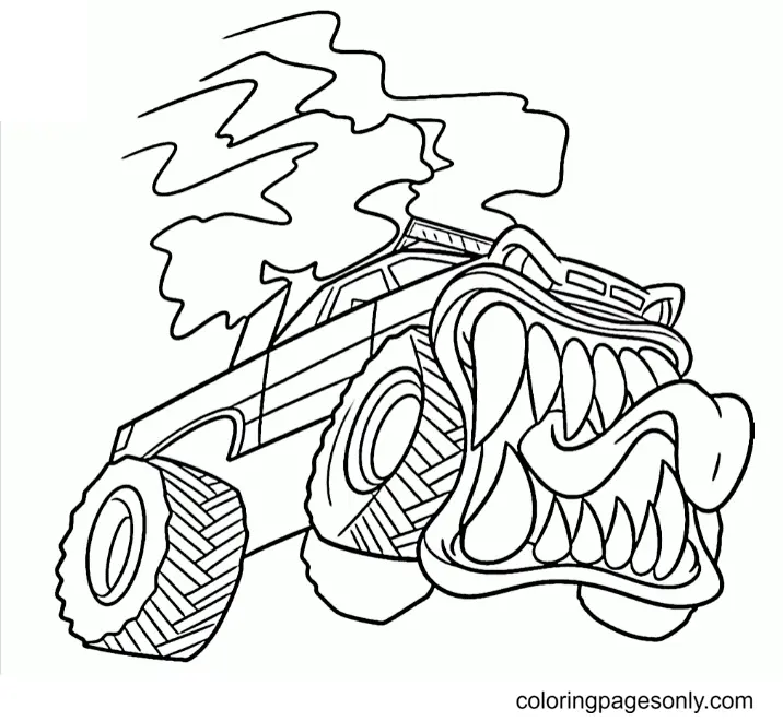Desenhos de Monster Truck Para Colorir 160
