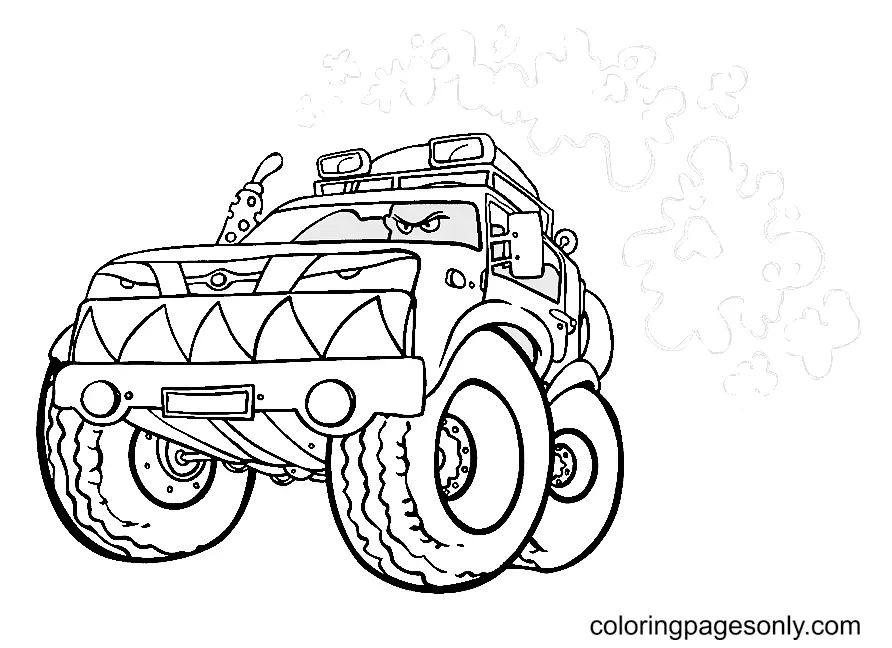 Desenhos de Monster Truck Para Colorir 166