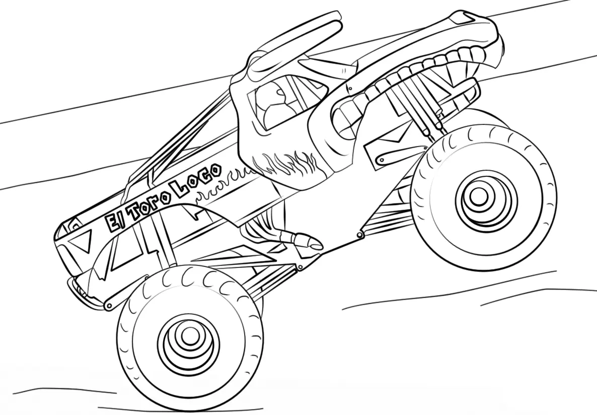 Monster Truck Ausmalbilder 19
