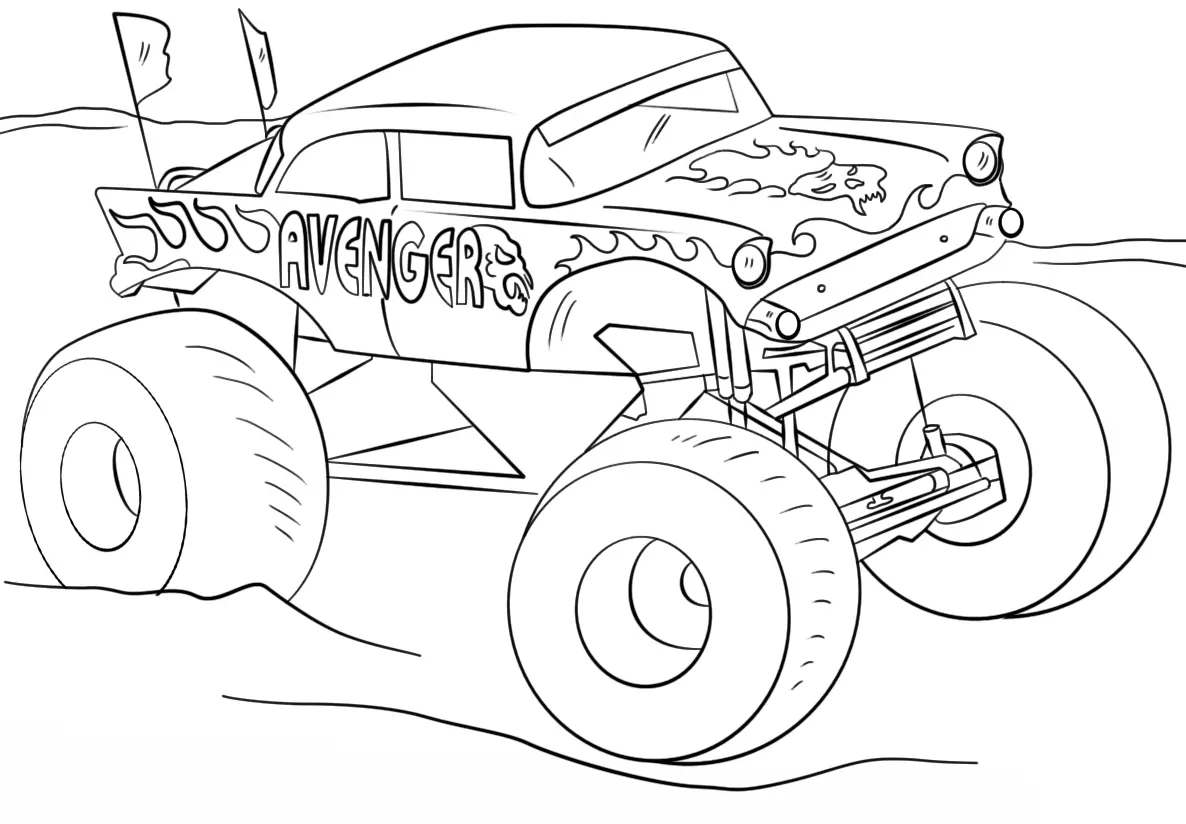 Monster Truck Ausmalbilder 25