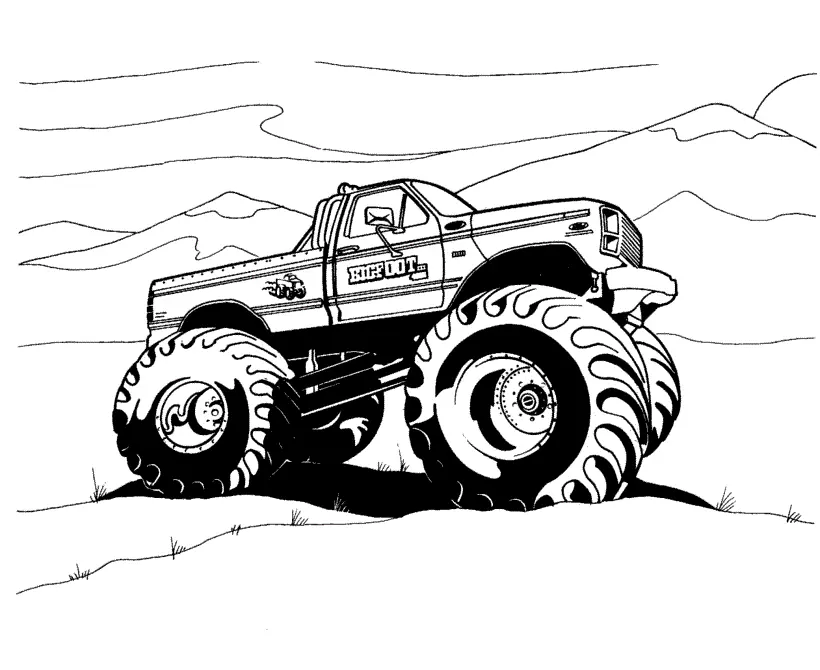 Monster Truck Ausmalbilder 62