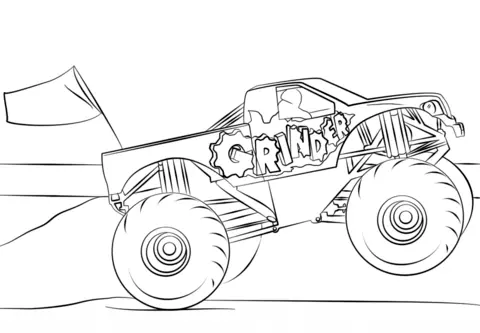 Desenhos de Monster Truck Para Colorir 65