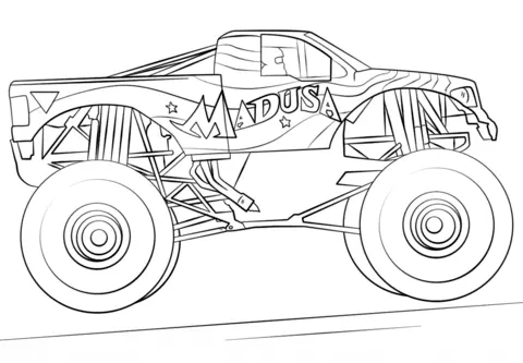 Monster Truck Ausmalbilder 98