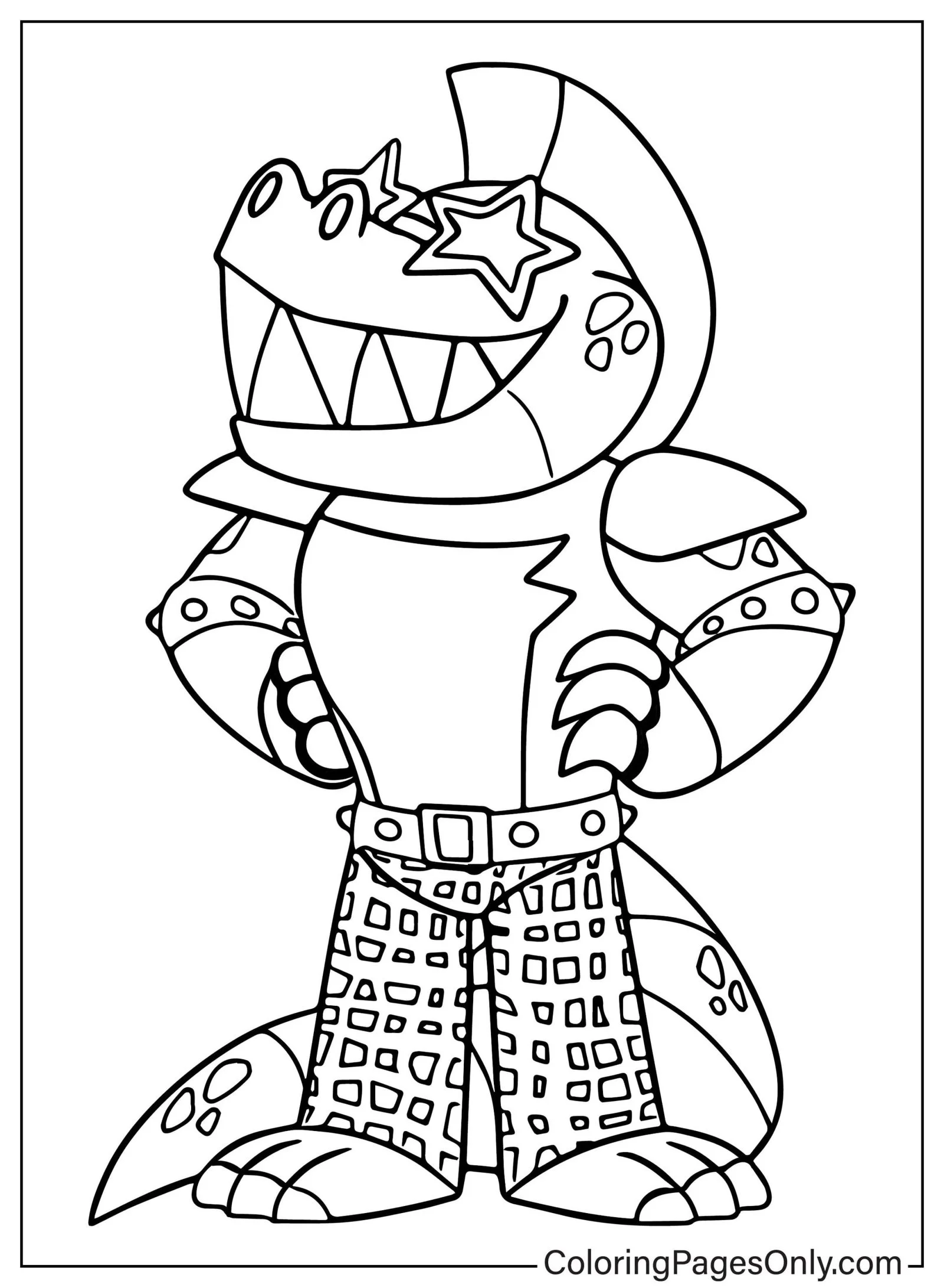 Montgomery Gator Ausmalbilder 17