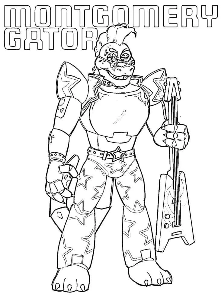 Montgomery Gator Ausmalbilder 6