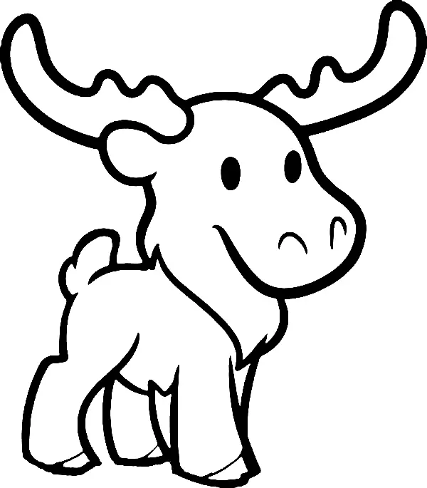 Desenhos de Alce Para Colorir 29