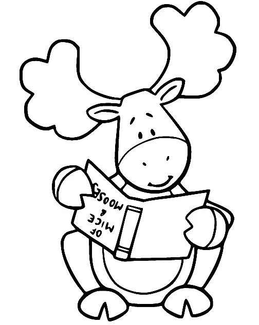 Desenhos de Alce Para Colorir 30