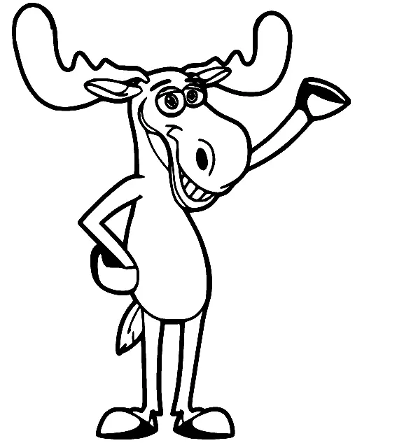 Desenhos de Alce Para Colorir 37