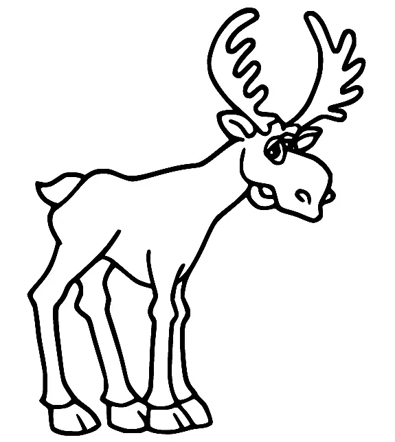 Desenhos de Alce Para Colorir 39