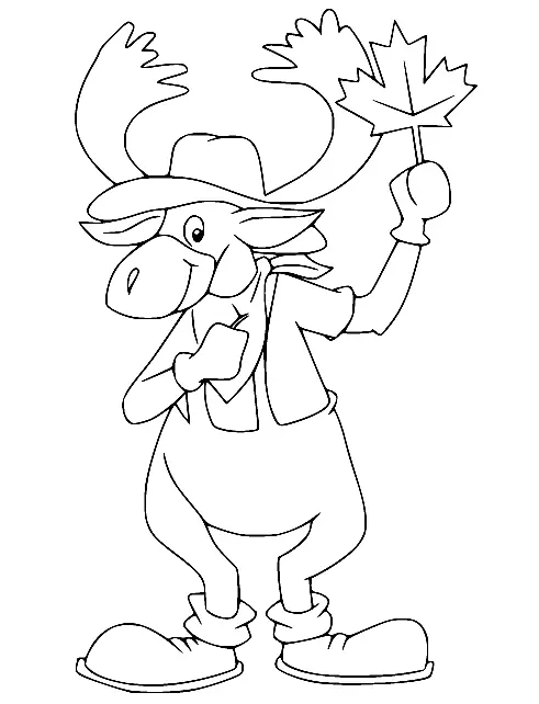 Desenhos de Alce Para Colorir 47