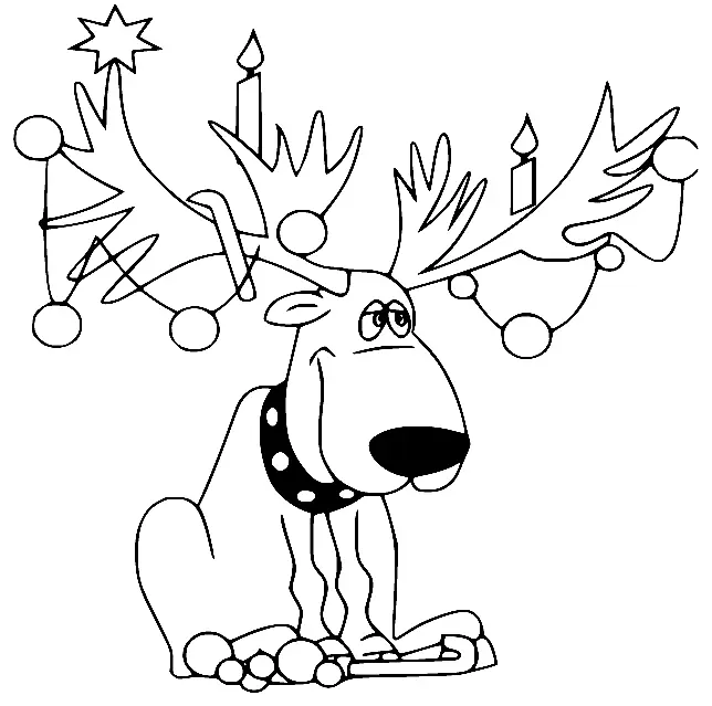 Moose Coloring Pages
