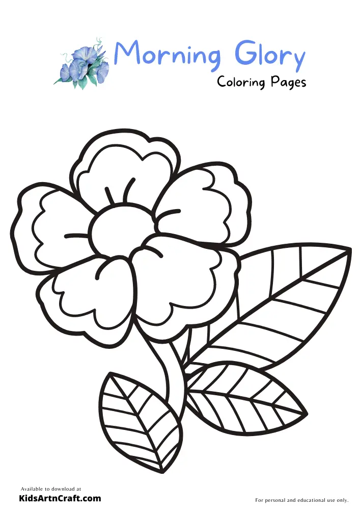 Desenhos de Gloria-Da-Manha Para Colorir 12