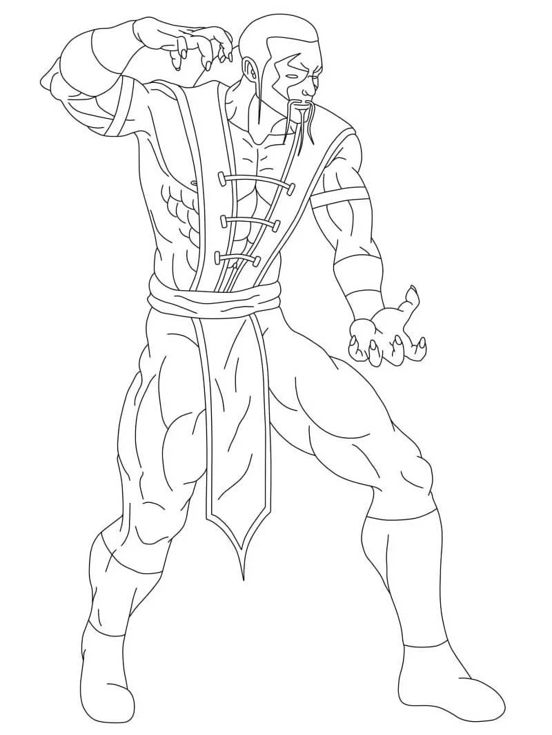 Desenhos de Mortal Kombat Para Colorir 84