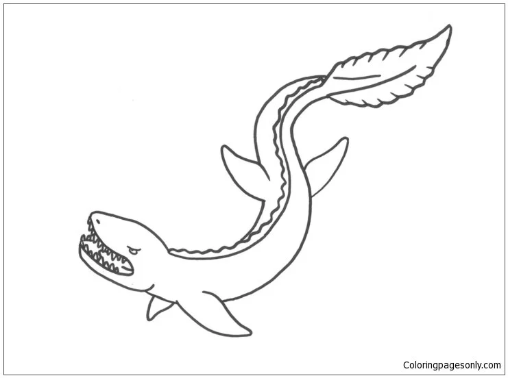 Mosasaur Ausmalbilder